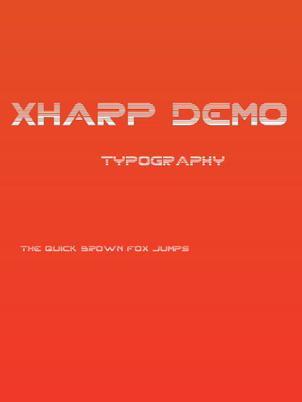 XHARP Demo Gradient Poster