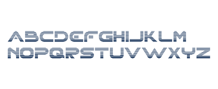 XHARP Demo Gradient Lowercase