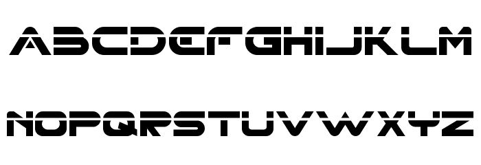 XHARP Demo LASER Font OTHER CHARS