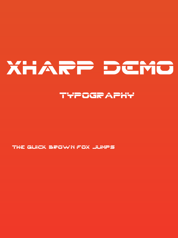 XHARP Demo LASER Poster