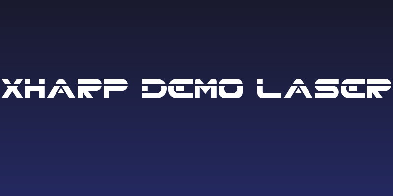 XHARP Demo LASER Social Header