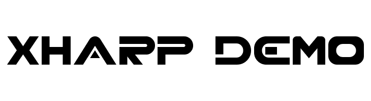 XHARP Demo  les polices de caractères gratuit tlcharger