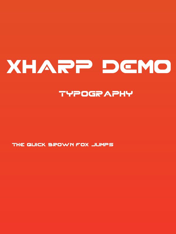 XHARP Demo Poster