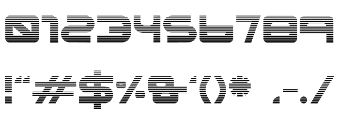 XHARP Gradient Font OTHER CHARS