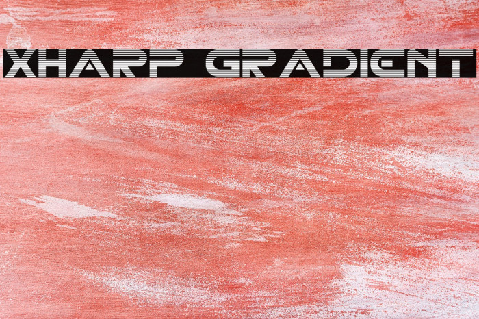 XHARP Gradient Font examples