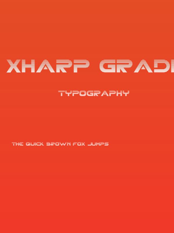 XHARP Gradient Poster