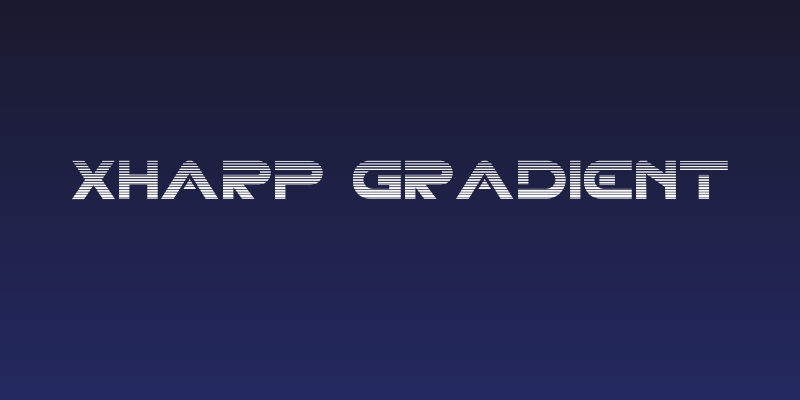 XHARP Gradient Social Header