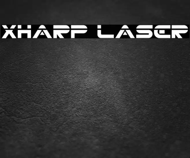 XHARP LASER Font examples
