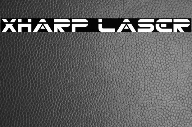 XHARP LASER Font examples