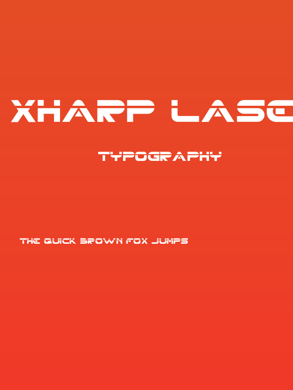 XHARP LASER Poster