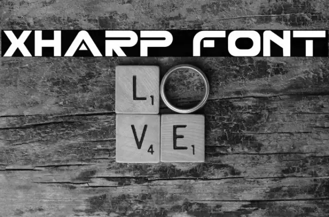 XHARP Font examples
