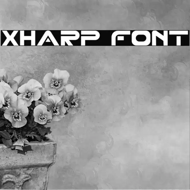 XHARP Font examples