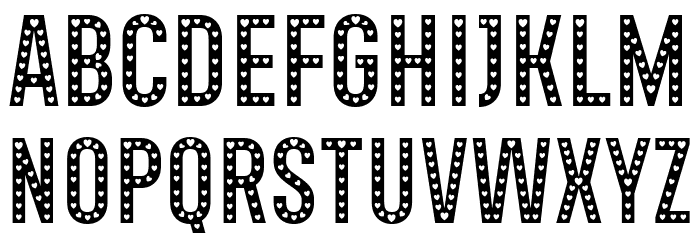 Xhers Alove Font LOWERCASE