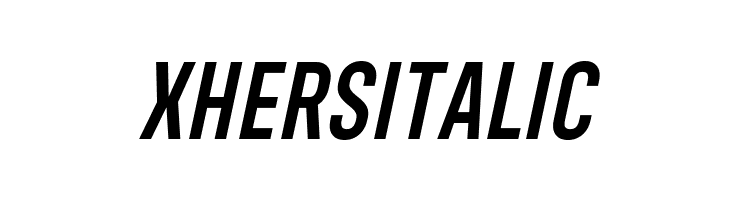 Xhers Italic  フリーフォントのダウンロード