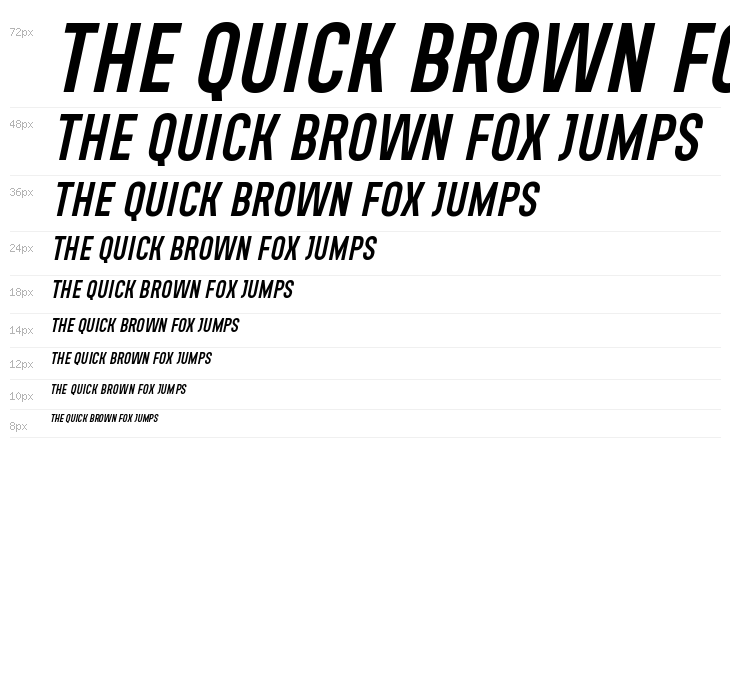 Xhers Italic Waterfall