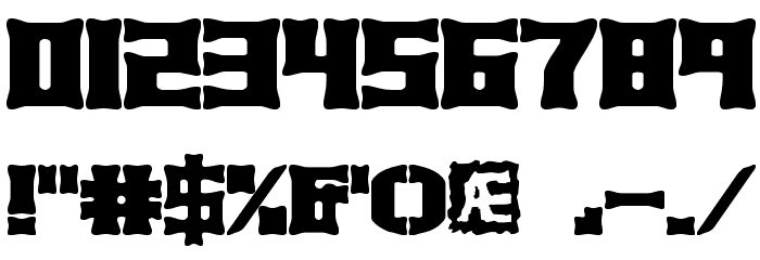 Xhume BRK Font OTHER CHARS