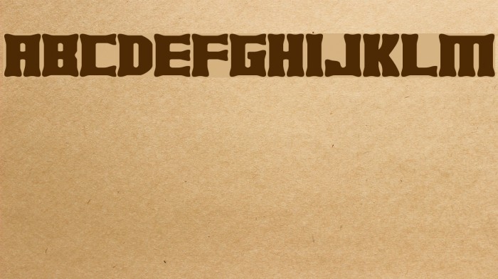 Xhume BRK Font examples
