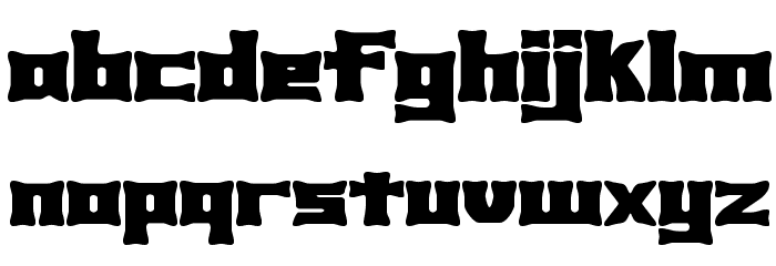 Xhume BRK Font LOWERCASE