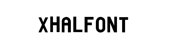 xhalfont Font