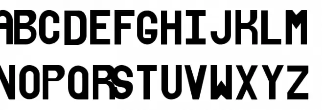 xhalfont Шрифта ВЕРХНИЙ