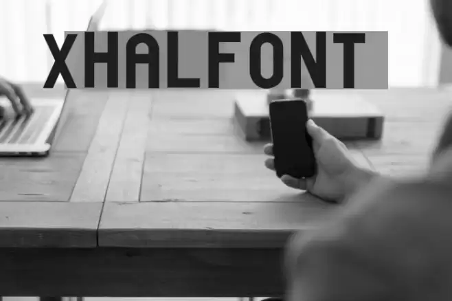 xhalfont Font examples