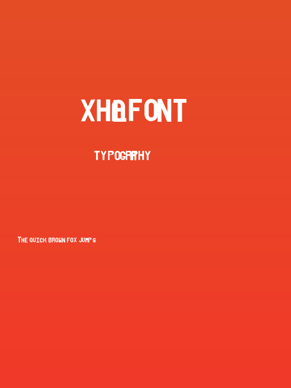 xhalfont Poster
