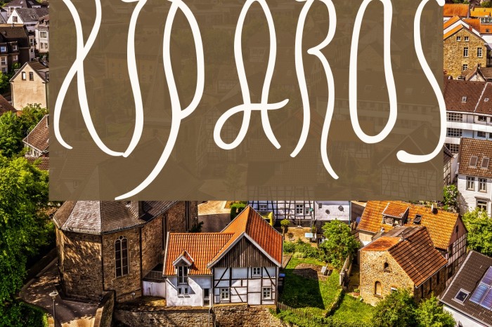 XIPAROS Font examples