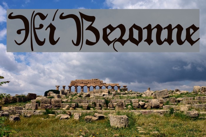 XiBeronne Fonte examples