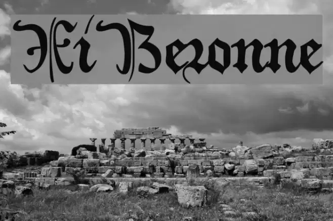 XiBeronne Fonte examples