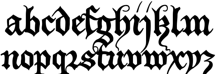 XiBeronne Fonte MINÚSCULAS