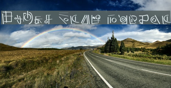 XiDus Lang ombwha Font examples