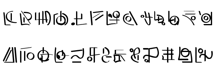 XiDus Lang ombwha Font LOWERCASE