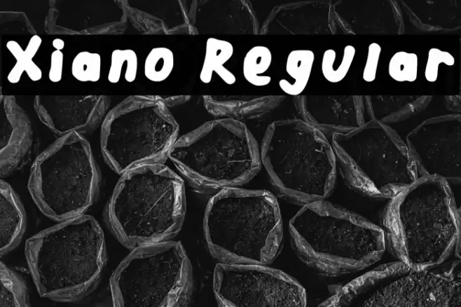 Xiano Regular Font examples