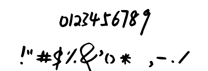 Xiao Gao Font OTHER CHARS