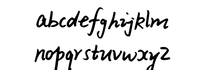 Xiao Gao Font LOWERCASE