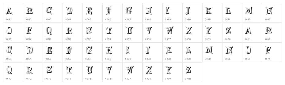Xiaomi Regular Character Map