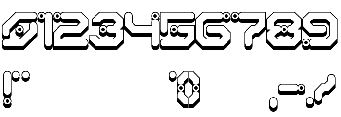 Xiaxide Shadow Font OTHER CHARS