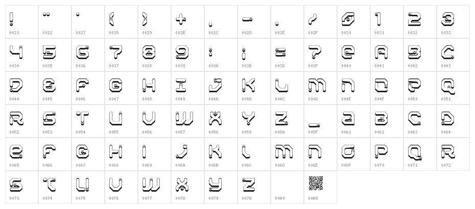 Xiaxide Shadow Character Map