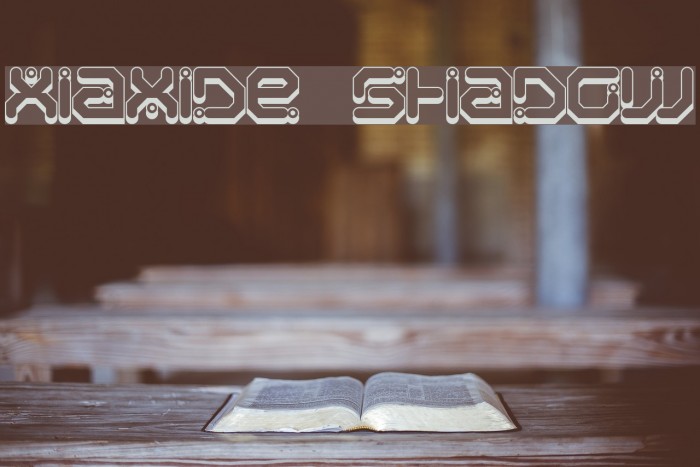 Xiaxide Shadow Font examples