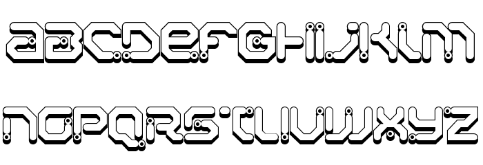 Xiaxide Shadow Font LOWERCASE