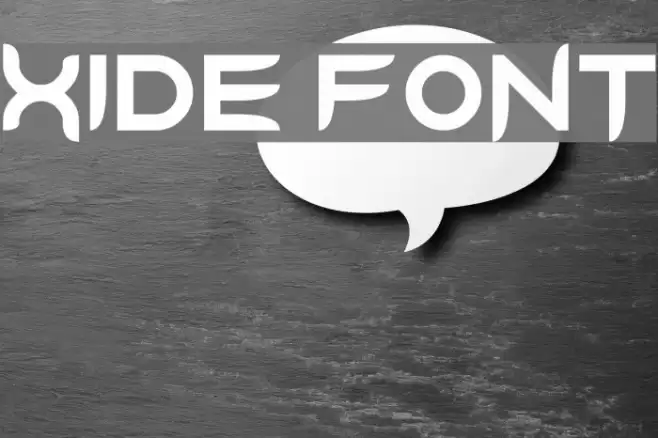 Xide Font examples