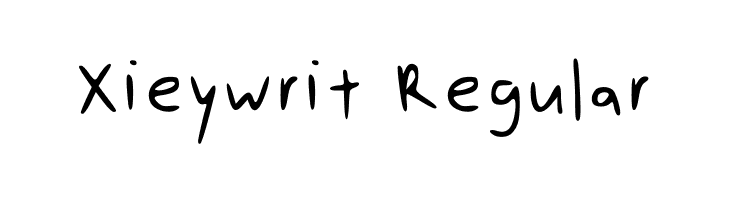 Xieywrit Regular  Free Fonts Download