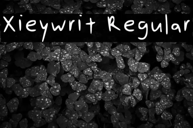 Xieywrit Regular Font examples