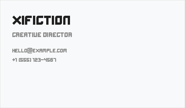 Xifiction Business Card
