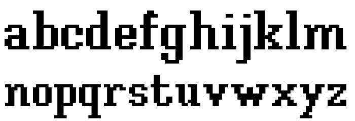 Xilla Bold Font LOWERCASE