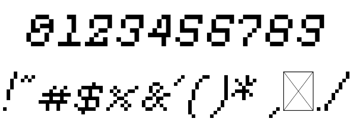 Xilla Italic Font OTHER CHARS