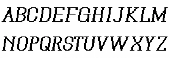 Xilla Pro Bold Italic Caratteri MAIUSCOLE