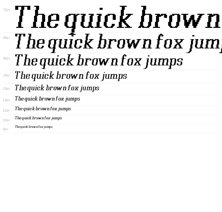 Xilla Pro Bold Italic Waterfall