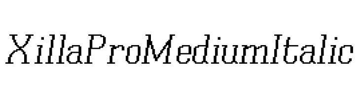 Xilla Pro Medium Italic  नि: शुल्क फ़ॉन्ट्स डाउनलोड
