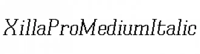 Xilla Pro Medium Italic  Descarca Fonturi Gratis